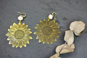 Sun Flower Earrings