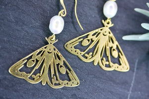 Pearl Butterfly Earrings