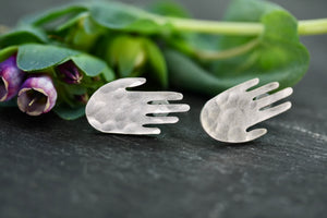Hand Studs - silver