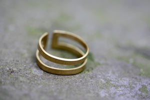 Two Brass Toe Rings