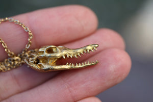 Crocodile Skull Necklace
