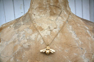 18k Covered Bee Necklace