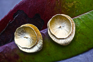 Lotus Leaf Stud Earrings