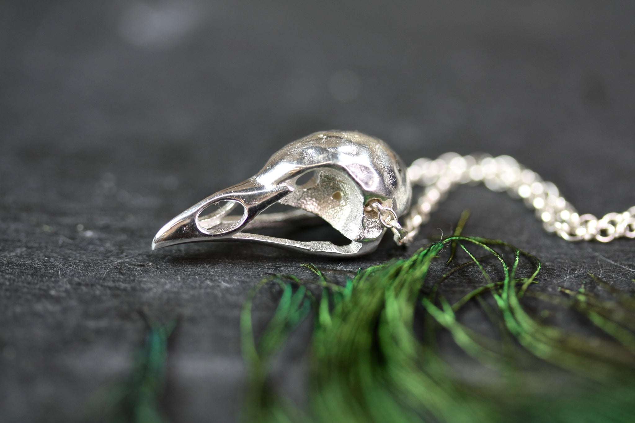 Long sales skull necklace