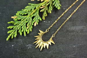 Brass Sun Necklace