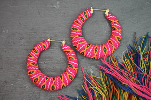Peruvian Textile Hoops - Pink